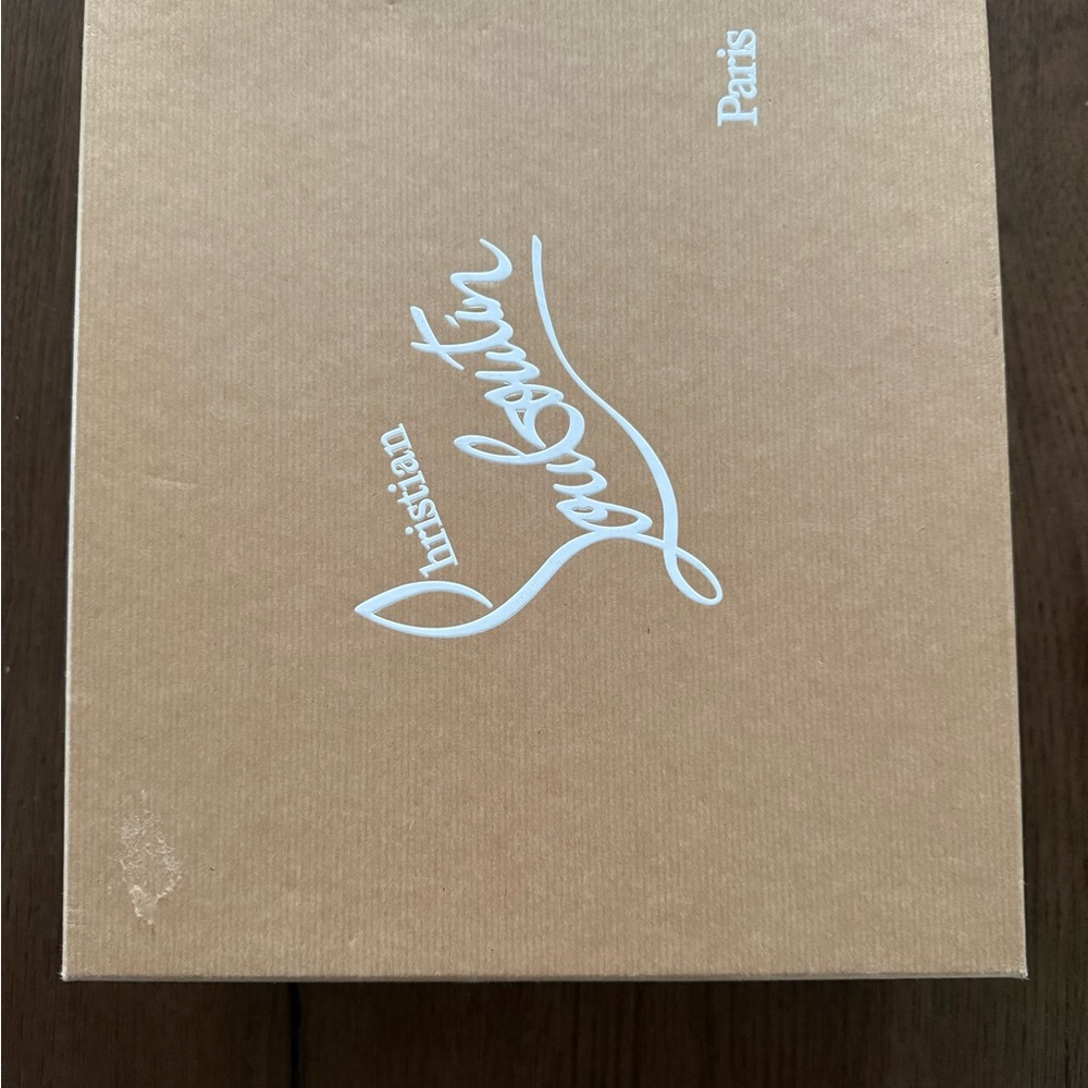 Christian Louboutin Black and Cream Lace Ankle Boots - Picture 6 of 7